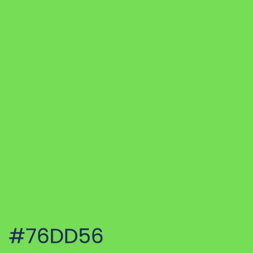 Code couleur #76DD56