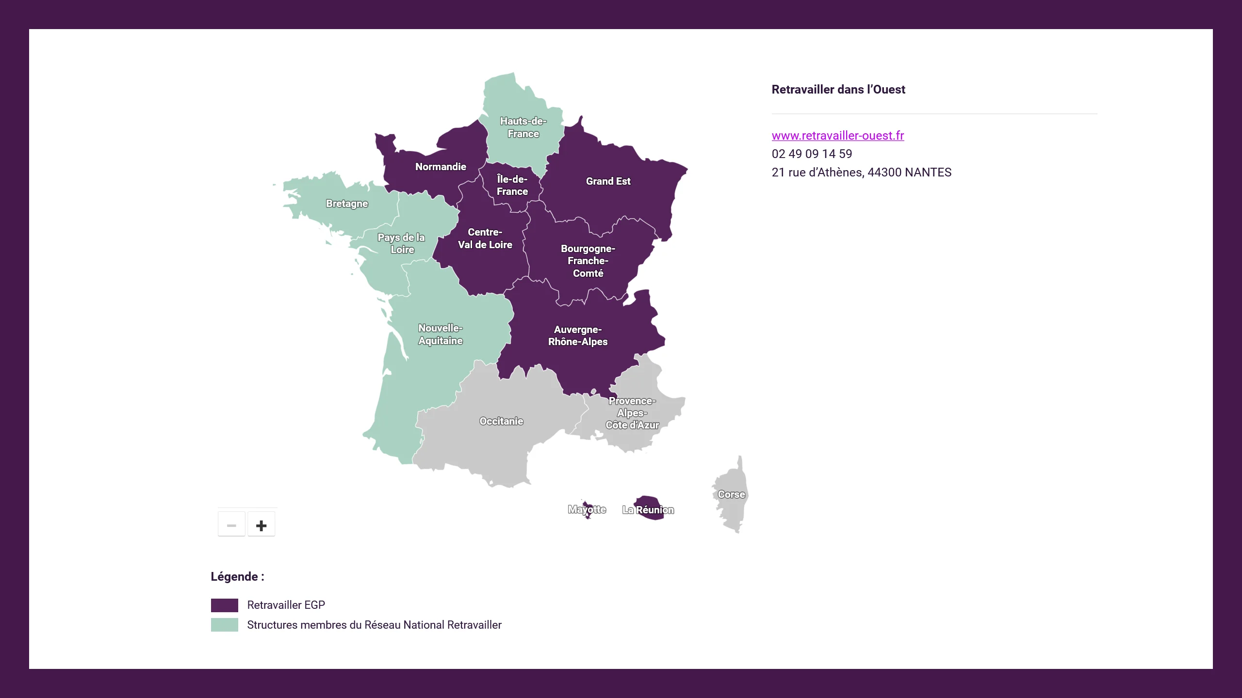 Carte France avec régions cliquables